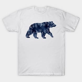 Indigo watercolor bear T-Shirt